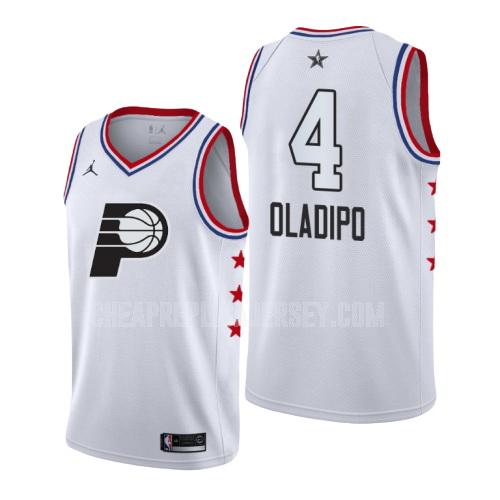 2019 men's indiana pacers victor oladipo 4 white nba all-star replica jersey