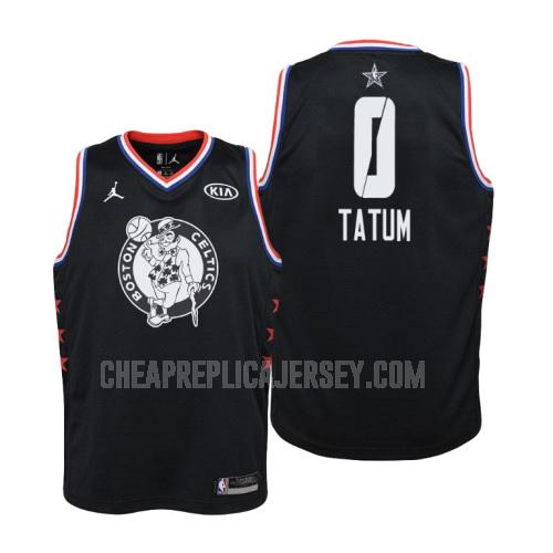 2019 youth boston celtics jayson tatum 0 black nba all-star replica jersey