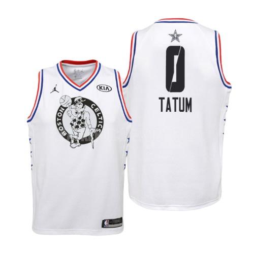 2019 youth boston celtics jayson tatum 0 white nba all-star replica jersey