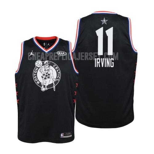 2019 youth boston celtics kyrie irving 11 black nba all-star replica jersey