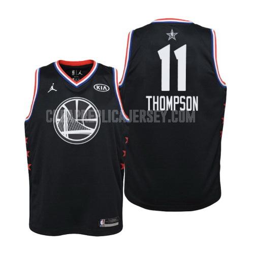 2019 youth golden state warriors klay thompson 11 black nba all-star replica jersey