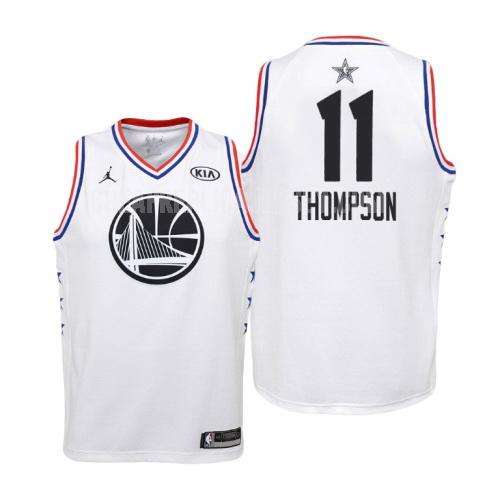 2019 youth golden state warriors klay thompson 11 white nba all-star replica jersey