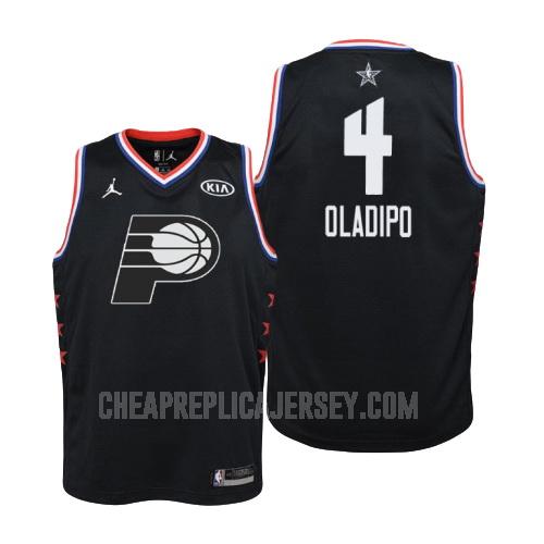 2019 youth indiana pacers victor oladipo 4 black nba all-star replica jersey