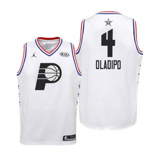 2019 youth indiana pacers victor oladipo 4 white nba all-star replica jersey