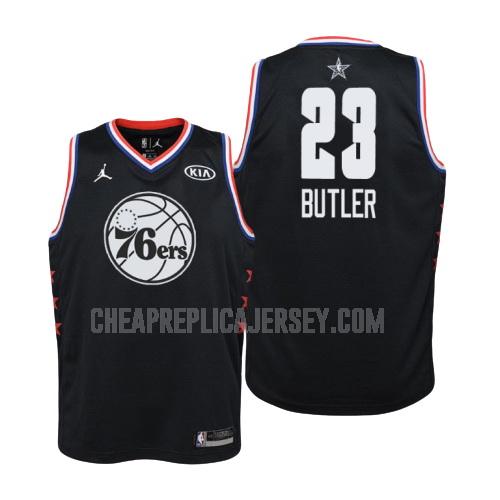 2019 youth philadelphia 76ers jimmy butler 23 black nba all-star replica jersey