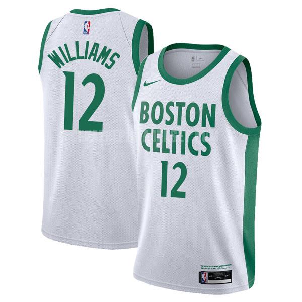 2020-21 men's boston celtics grant williams 12 white city edition replica jersey