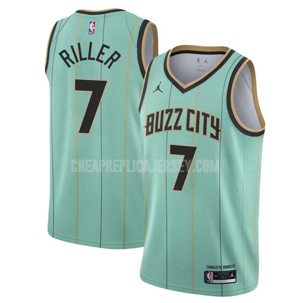 2020-21 men's charlotte hornets grant riller 7 green city edition replica jersey