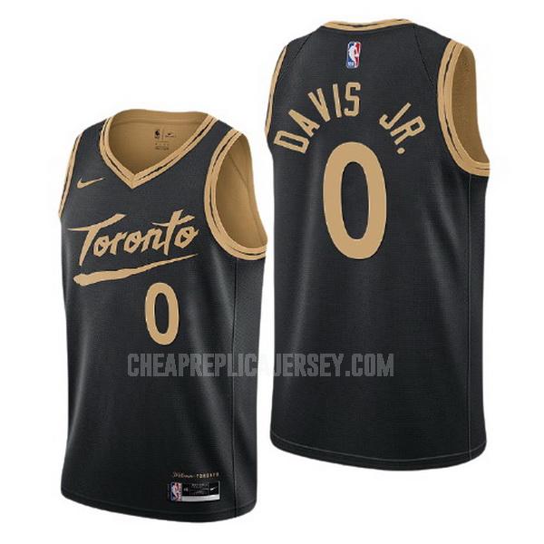 2020-21 men's toronto raptors terence davis jr 0 black city edition replica jersey