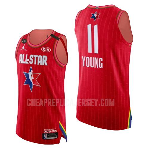 2020 men's atlanta hawks trae young 11 red nba all-star replica jersey