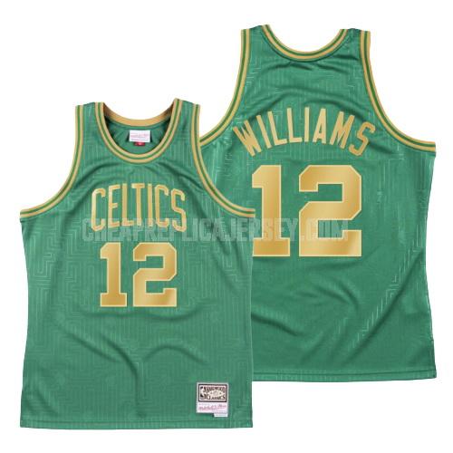 2020 men's boston celtics grant williams 12 green throwback replica jersey