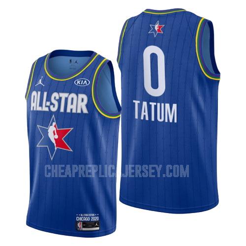 2020 men's boston celtics jayson tatum 0 blue nba all-star replica jersey