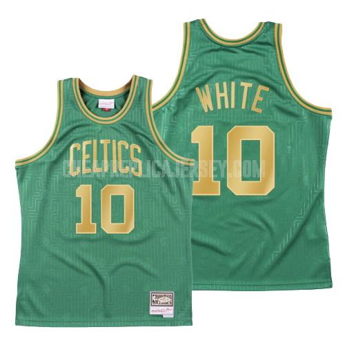 2020 men's boston celtics jo jo white 10 white green throwback replica jersey