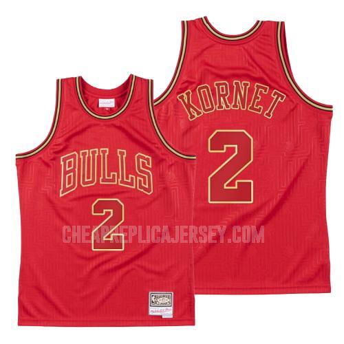 2020 men's chicago bulls luke kornet 2 red throwback replica jersey