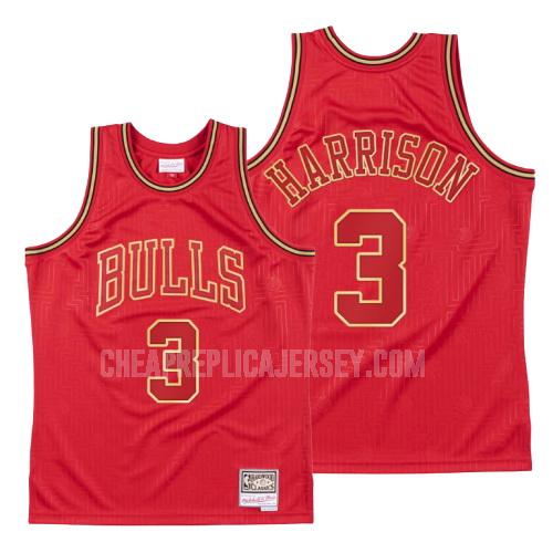 2020 men's chicago bulls shaquille harrison 3 red throwback replica jersey
