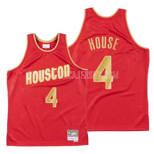 2020 men's houston rockets danuel house 4 red throwback replica jersey