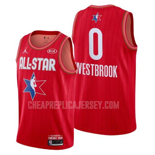2020 men's houston rockets russell westbrook 0 red nba all-star replica jersey