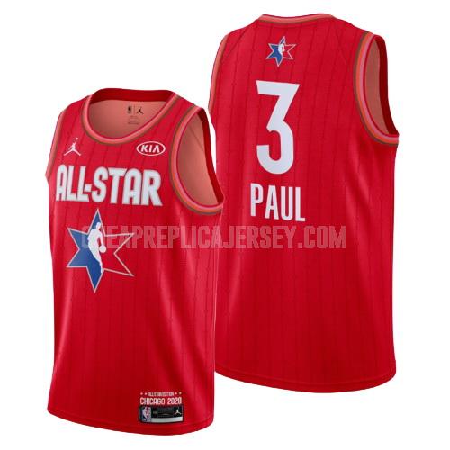 2020 men's oklahoma city thunder chris paul 3 red nba all-star replica jersey