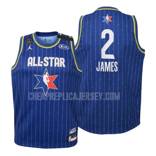 2020 youth los angeles lakers lebron james 23 blue nba all-star replica jersey