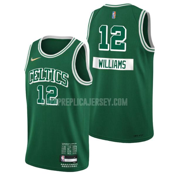 2021-22 men's boston celtics grant williams 12 green 75th anniversary city edition replica jersey