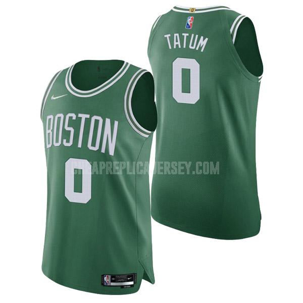 2021-22 men's boston celtics jayson tatum 0 green 75th anniversary icon edition replica jersey