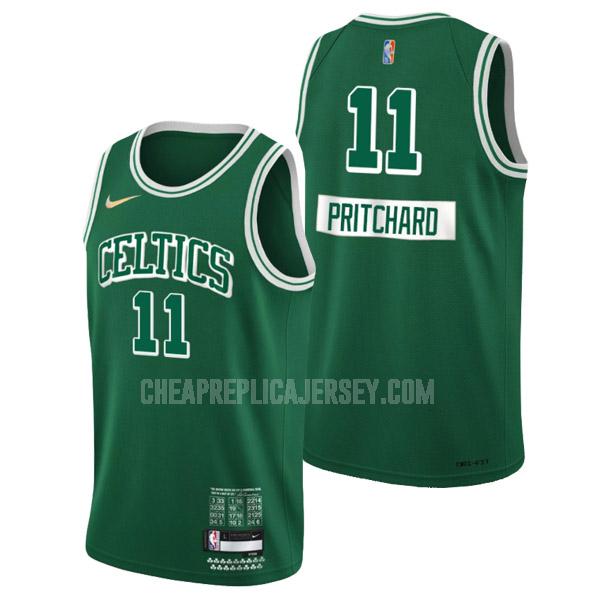 2021-22 men's boston celtics payton pritchard 11 green 75th anniversary city edition replica jersey