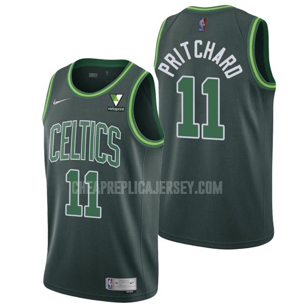 2021-22 men's boston celtics payton pritchard 11 green earned edition replica jersey