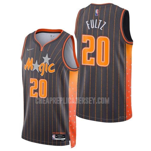 2021-22 men's orlando magic markelle fultz 20 black 75th anniversary city edition replica jersey
