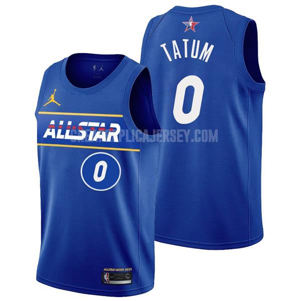 2021 men's jayson tatum 0 blue all-star replica jersey
