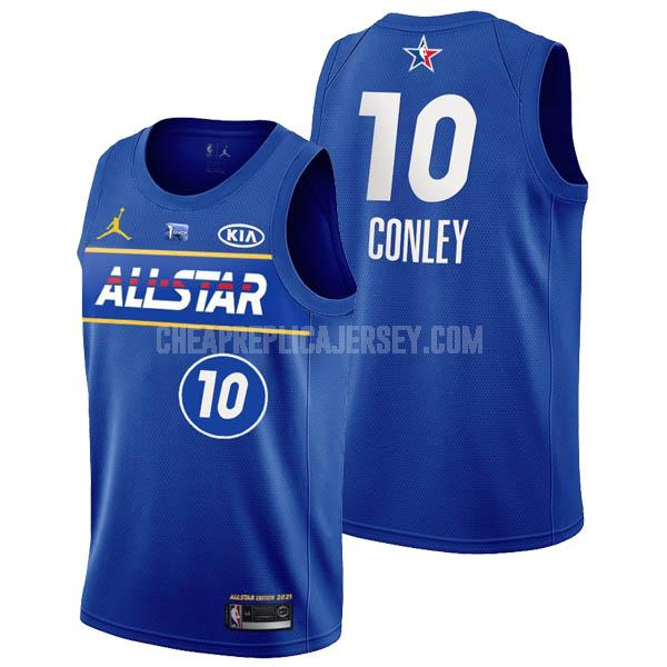 2021 men's mike conley 10 blue all-star replica jersey