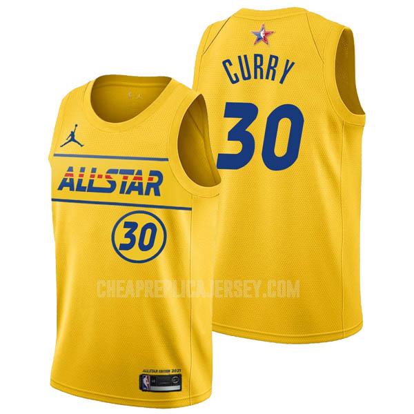 2021 men's stephen curry 30 yellow all-star replica jersey