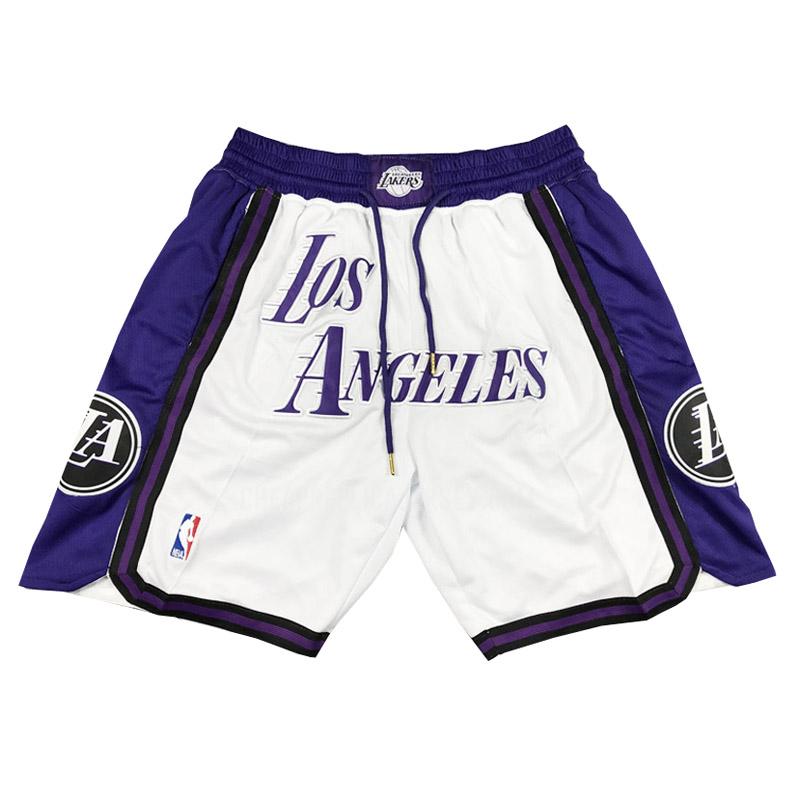 2022-23 los angeles lakers white city edition shorts