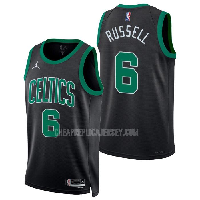 2022-23 men's boston celtics bill russell 6 black statement edition replica jersey