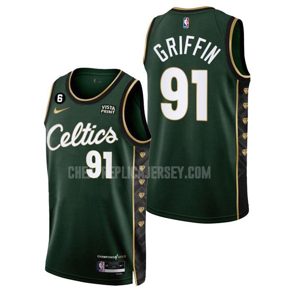 2022-23 men's boston celtics blake griffin 91 green city edition replica jersey