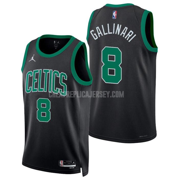 2022-23 men's boston celtics danilo gallinari 8 black statement edition replica jersey