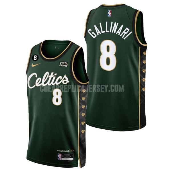 2022-23 men's boston celtics danilo gallinari 8 green city edition replica jersey