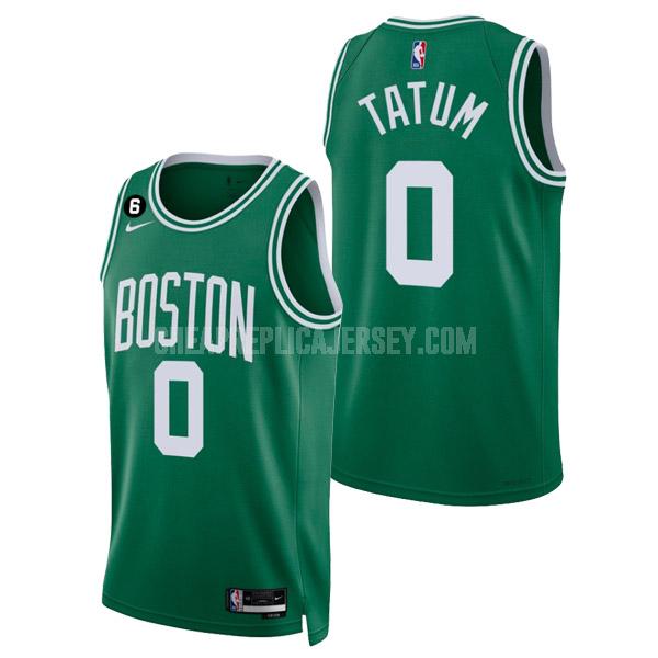 2022-23 men's boston celtics jayson tatum 0 green icon edition replica jersey