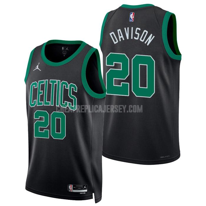 2022-23 men's boston celtics jd davison 20 black statement edition replica jersey
