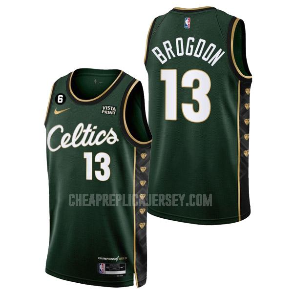 2022-23 men's boston celtics malcolm brogdon 13 green city edition replica jersey