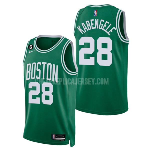 2022-23 men's boston celtics mfiondu kabengele 28 green icon edition replica jersey