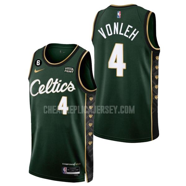 2022-23 men's boston celtics noah vonleh 4 green city edition replica jersey