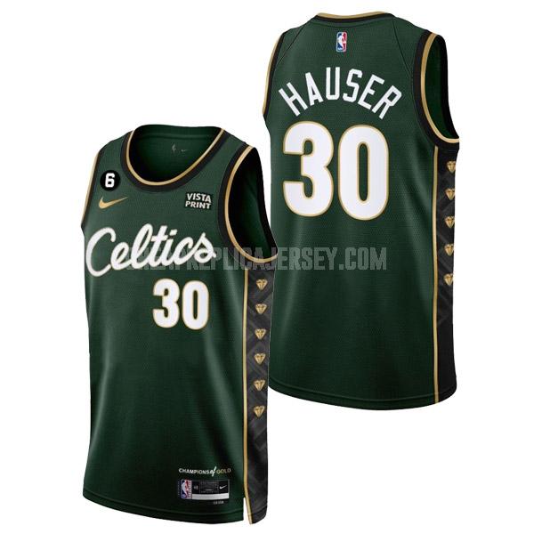 2022-23 men's boston celtics sam hauser 30 green city edition replica jersey