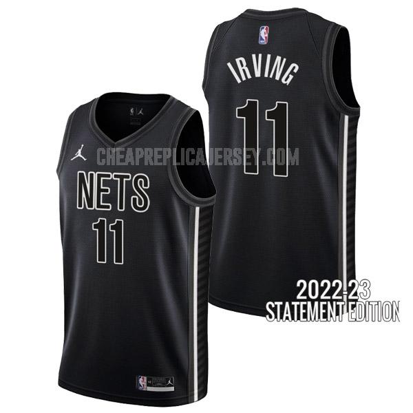 2022-23 men's brooklyn nets kyrie irving 11 black statement edition replica jersey