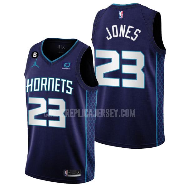 2022-23 men's charlotte hornets kai jones 23 purple statement edition replica jersey