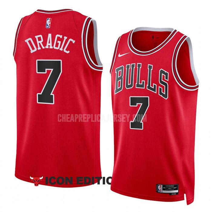 2022-23 men's chicago bulls goran dragic 7 red icon edition replica jersey