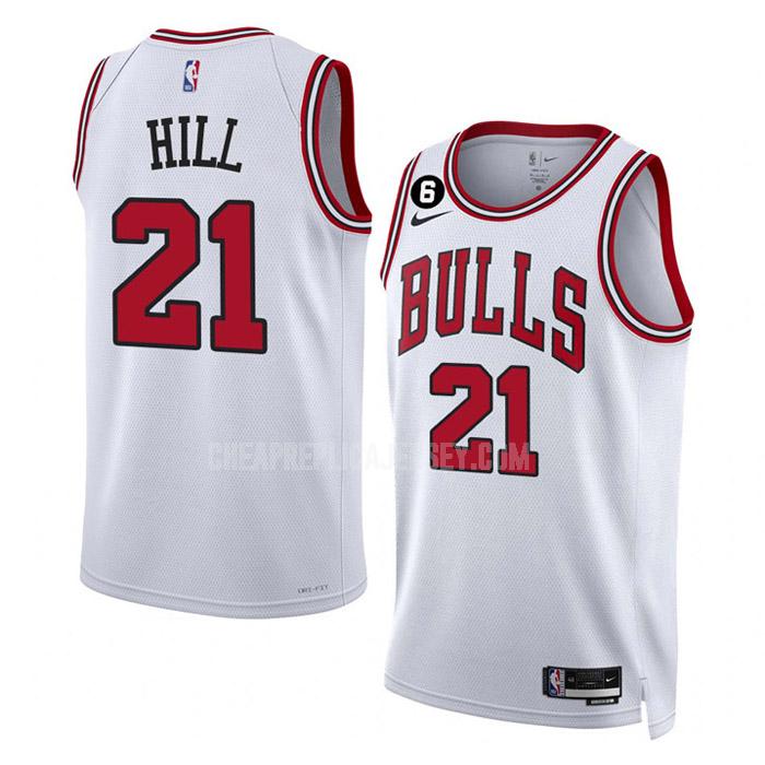 2022-23 men's chicago bulls malcolm hill 21 white association edition replica jersey
