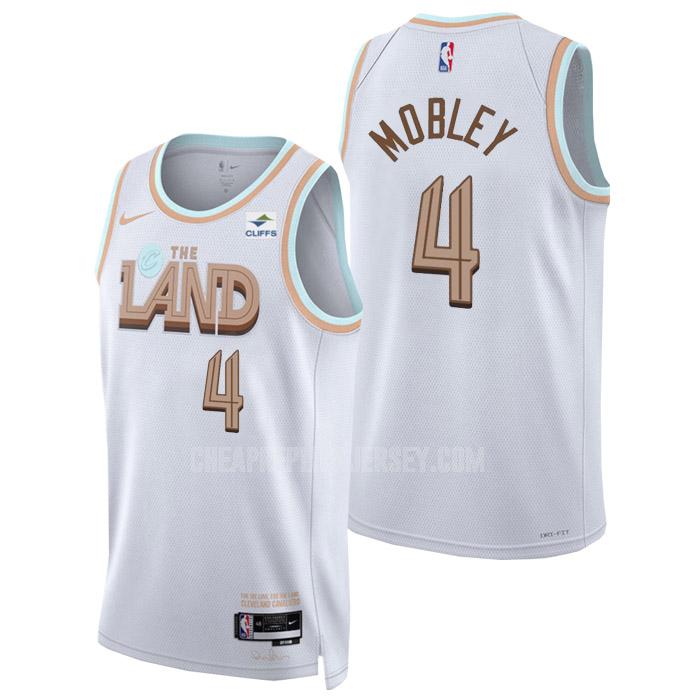 2022-23 men's cleveland cavaliers evan mobley 4 white city edition replica jersey
