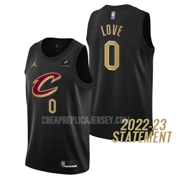2022-23 men's cleveland cavaliers kevin love 0 black statement edition replica jersey