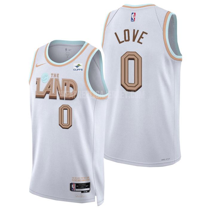2022-23 men's cleveland cavaliers kevin love 0 white city edition replica jersey