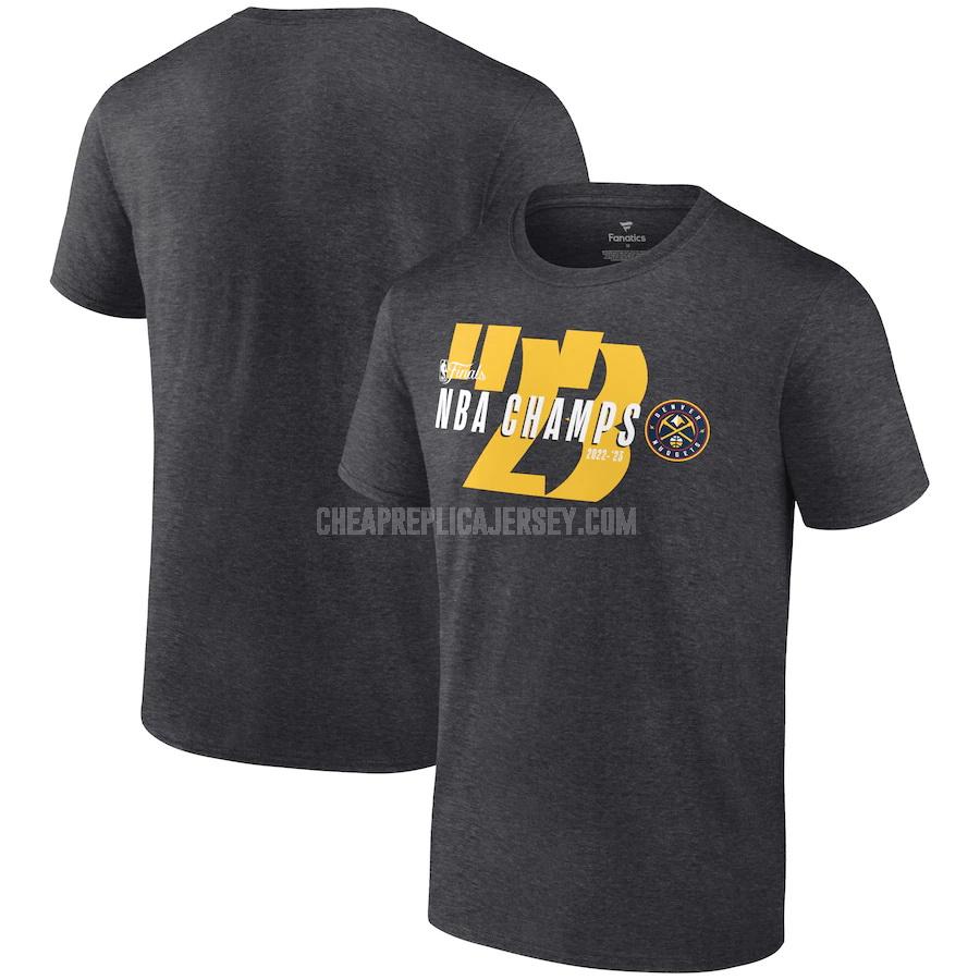 2022-23 men's denver nuggets 23621a23 dark gray nba champs t-shirt