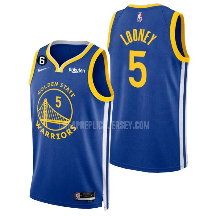 2022-23 men's golden state warriors kevon looney 5 blue icon edition replica jersey